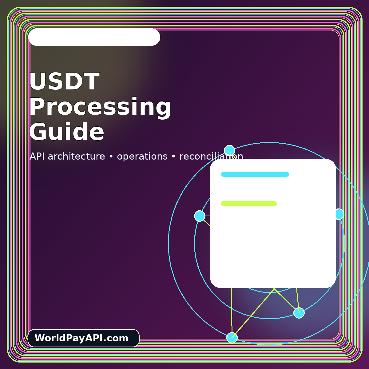 Neon USDT treasury dashboard with network routes, confirmation status, and reconciliation controls
